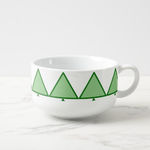 Soup Mug - Graphic Pine Trees