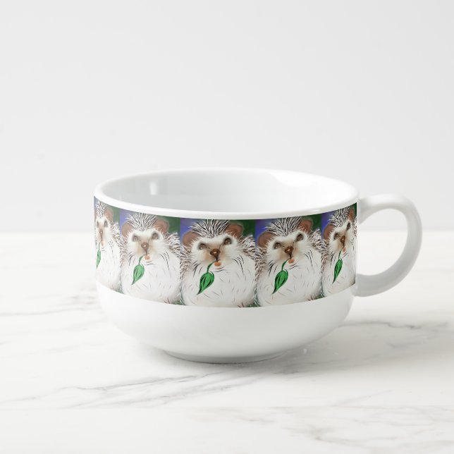 Soup Mug Hedgehog design! (Left)