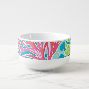 Soup mug in stylish graphic