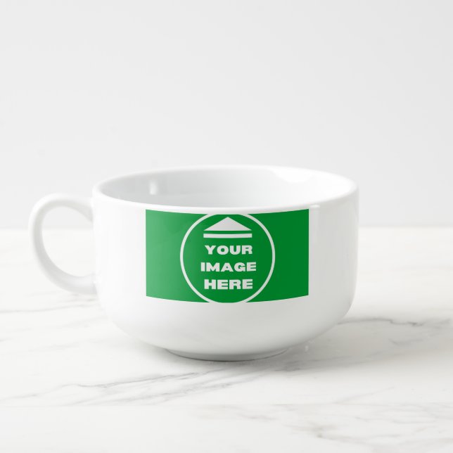 Soup Mug - Personalized - Add Image / Text  (Right)