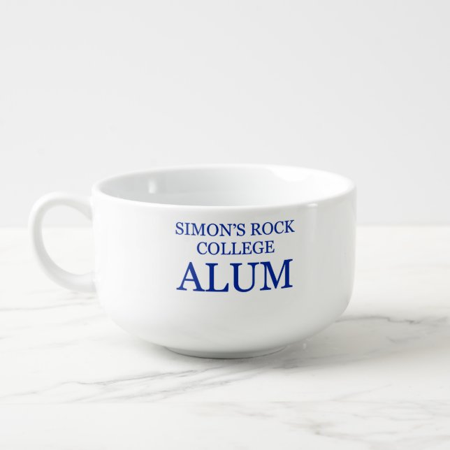 Soup Mug with "SRC Alum" in Blue (Right)