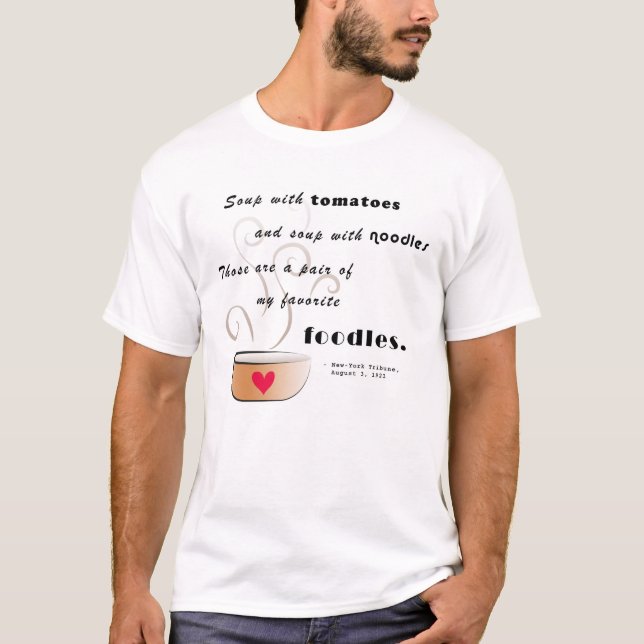 "Soup - my favorite foodle" Men's T-shirt (Front)