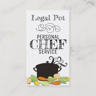 soup pot vegetables chef culinary business card