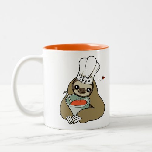 Soup Sloth with Chef Hat Mug