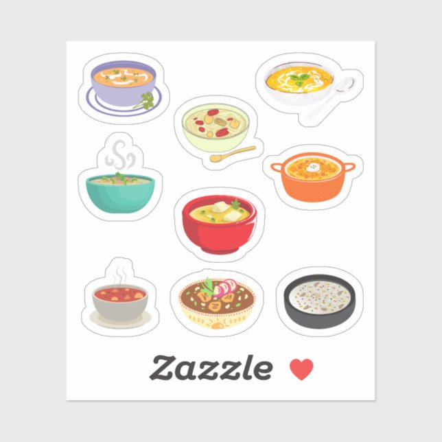 Soup Stickers (Sheet)