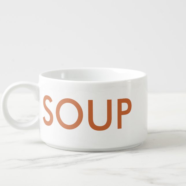 Soup Subway Word Art Mug Chili Bowl (Right)