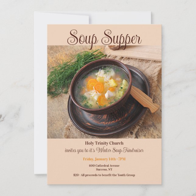 Soup Supper Invitation (Front)