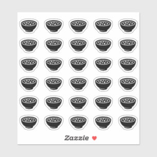 Soup Wedding Place Card Food Meal Menu Choice Sticker