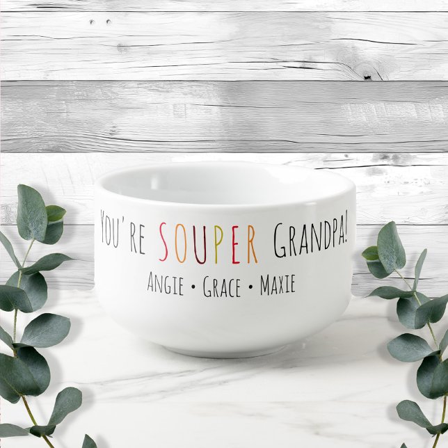 Souper Grandpa Fun Font  Soup Mug (Creator Uploaded)
