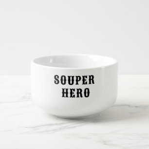 Souper Hero Soup Pun Bowl, Christmas Gift Soup Mug