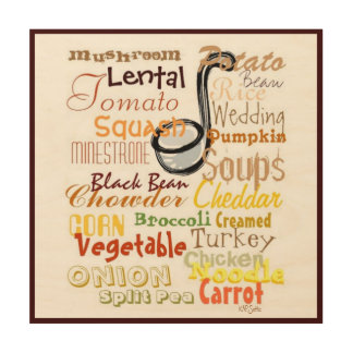 Soups Graffiti Wood Wall Decor