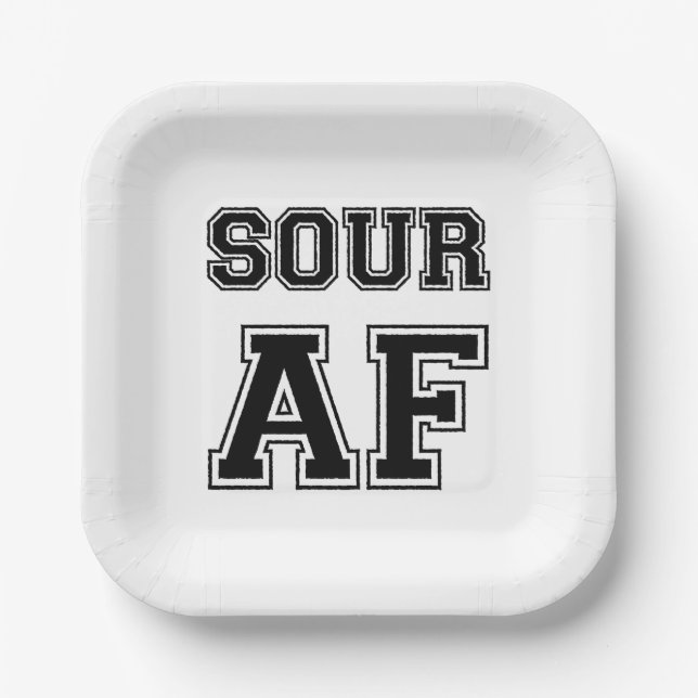 SOUR AF PAPER PLATES (Front)