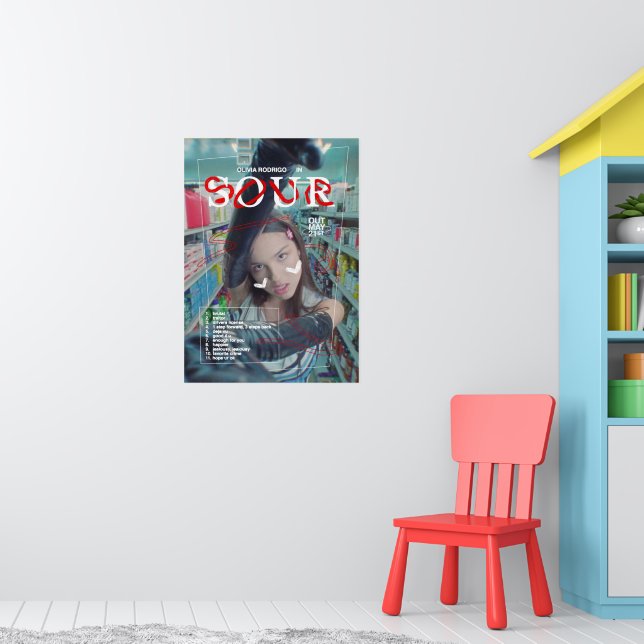 SOUR by Olivia Rodrigo music ft drivers license an Poster | Zazzle