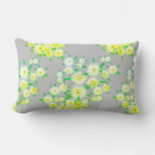 Sour Figs Flowers Leaves Pattern Pillow Cushion