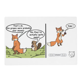 Sour grapes placemat
