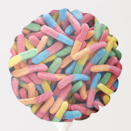 Sour Gummy Worms Balloon