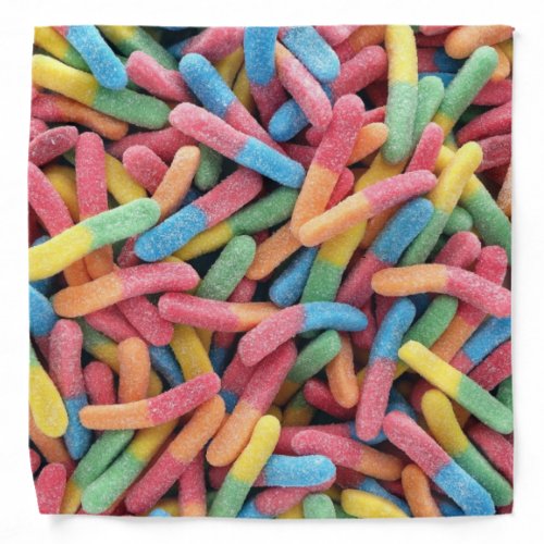 Sour Gummy Worms Bandana