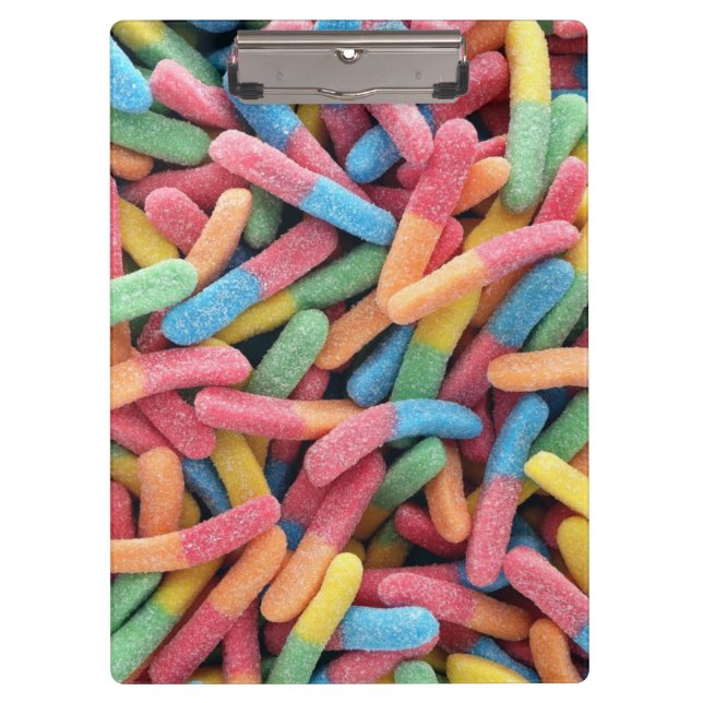 Sour Gummy Worms Clipboard (Front)
