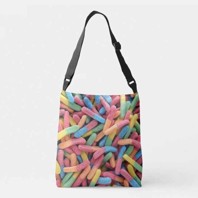 Sour Gummy Worms Crossbody Bag (Back)