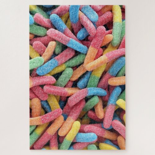 Sour Gummy Worms Jigsaw Puzzle