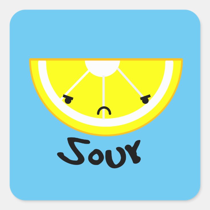 Sour Lemon Sticker Zazzle