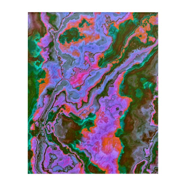 Sour Marble  Acrylic Print (Front)