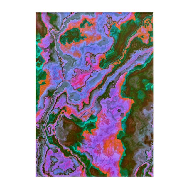 Sour Marble  Acrylic Print (Front)
