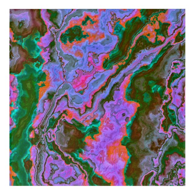 Sour Marble  Acrylic Print (Front)