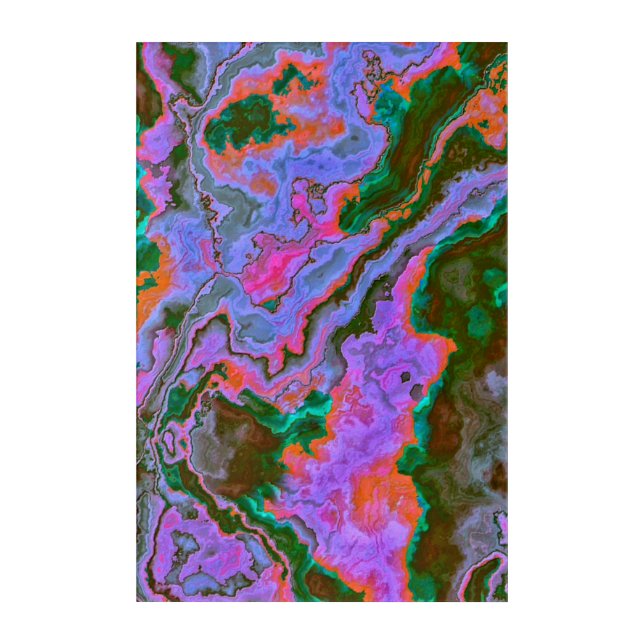 Sour Marble  Acrylic Print (Front)