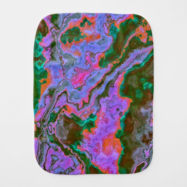 Sour Marble  Baby Burp Cloth (Front)