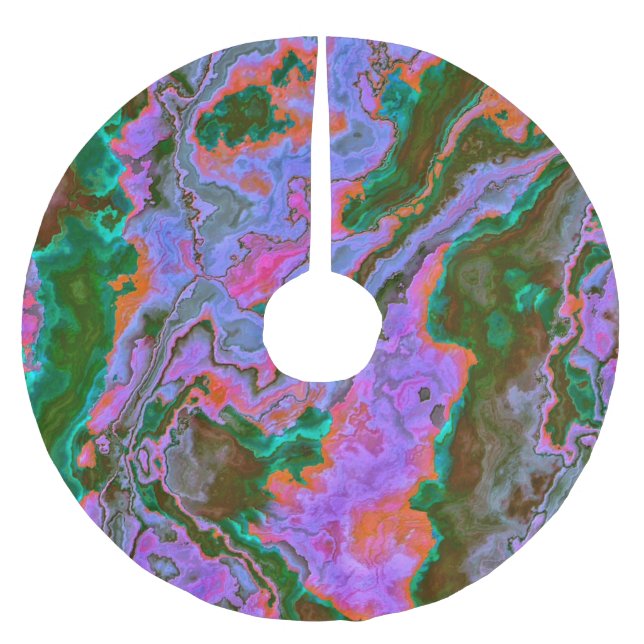 Sour Marble  Brushed Polyester Tree Skirt (Front)