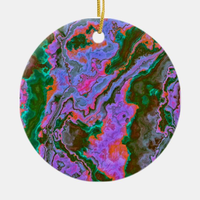 Sour Marble Ceramic Ornament (Front)