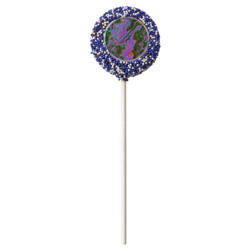 Sour Marble  Chocolate Covered Oreo Pop