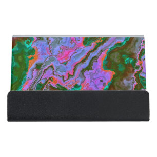 Sour Marble Desk Business Card Holder