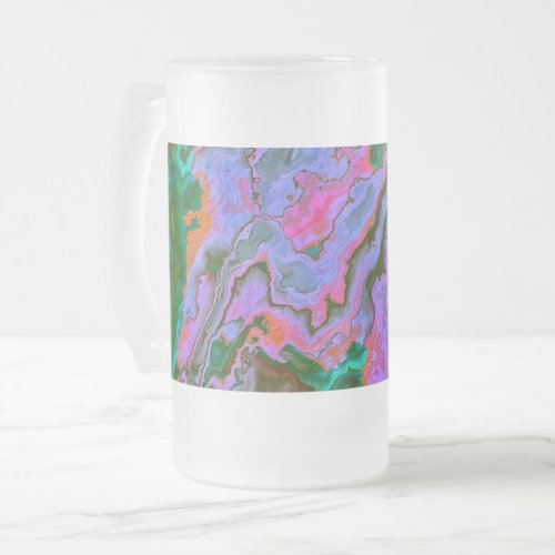 Sour Marble   Frosted Glass Beer Mug