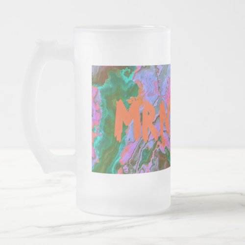 Sour Marble    Frosted Glass Beer Mug