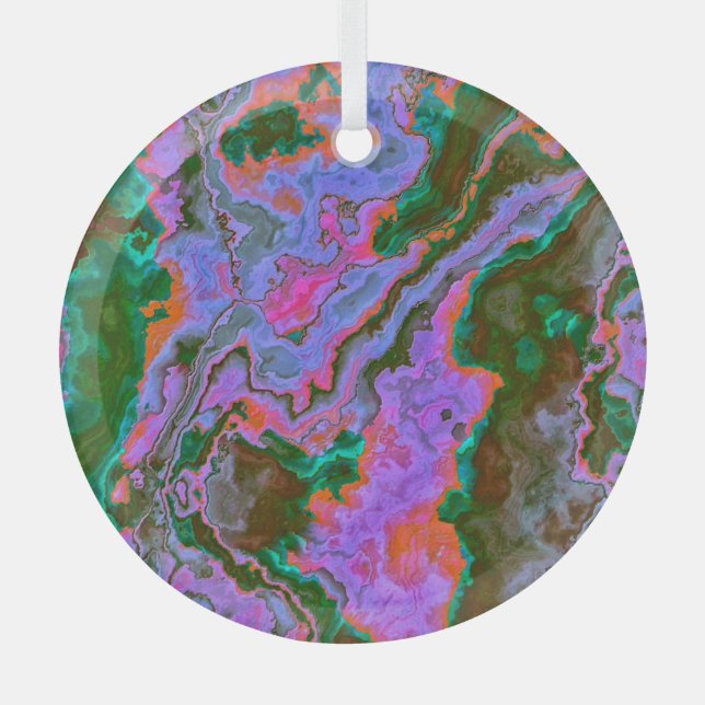 Sour Marble   Glass Ornament (Front)