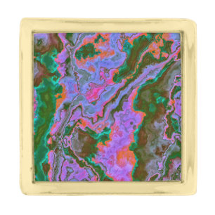 Sour Marble Gold Finish Lapel Pin