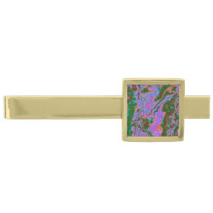 Sour Marble Gold Finish Tie Bar