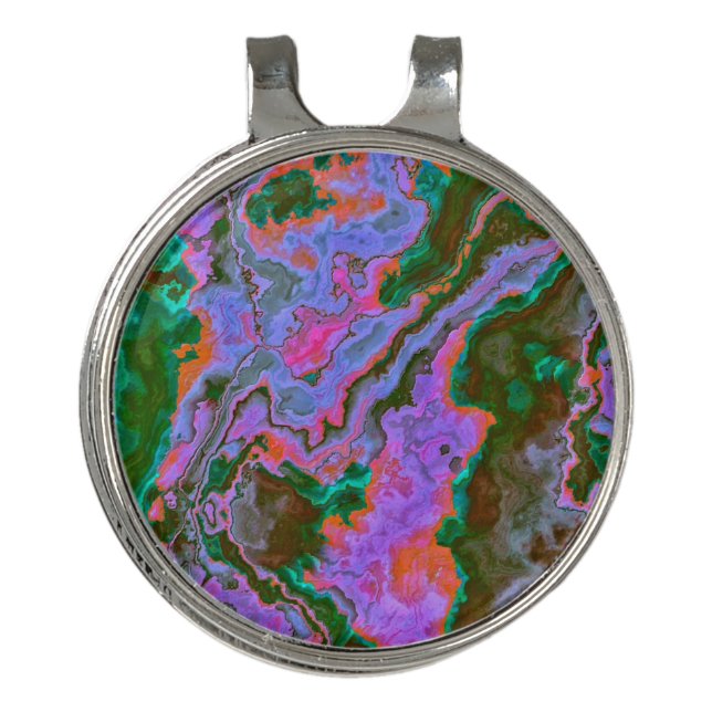 Sour Marble  Golf Hat Clip (Front)