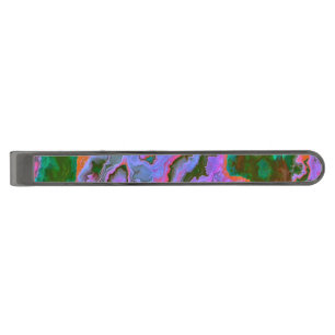 Sour Marble Gunmetal Finish Tie Bar