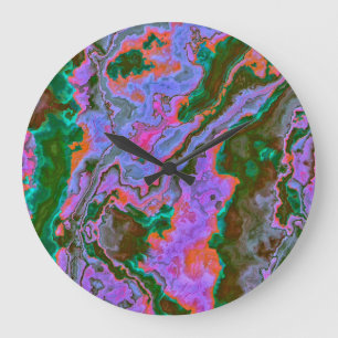 Sour Marble Large Clock