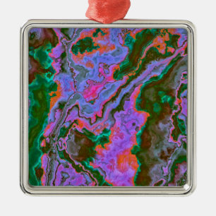 Sour Marble Metal Ornament