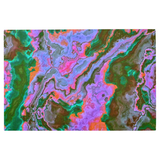 Sour Marble  Metal Print (Front)