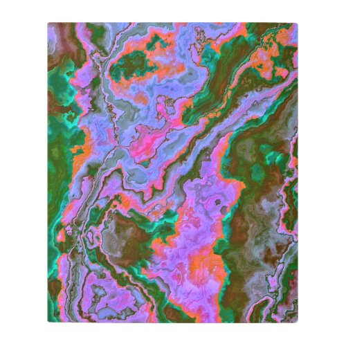 Sour Marble Metal Print