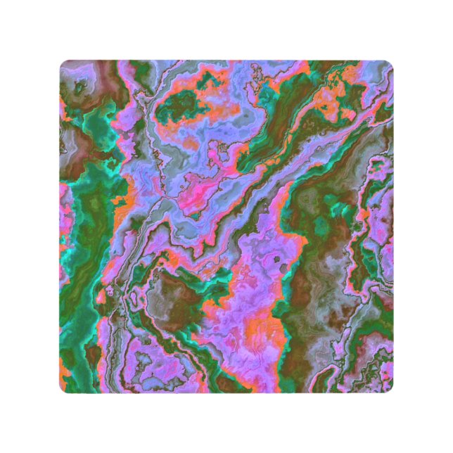 Sour Marble  Metal Print (Front)