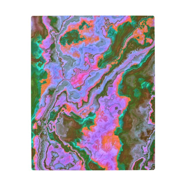 Sour Marble  Metal Print (Front)