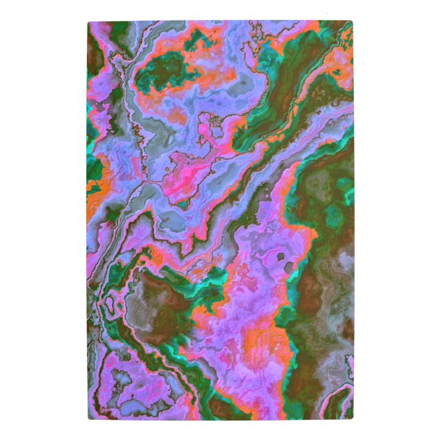 Sour Marble  Metal Print (Front)