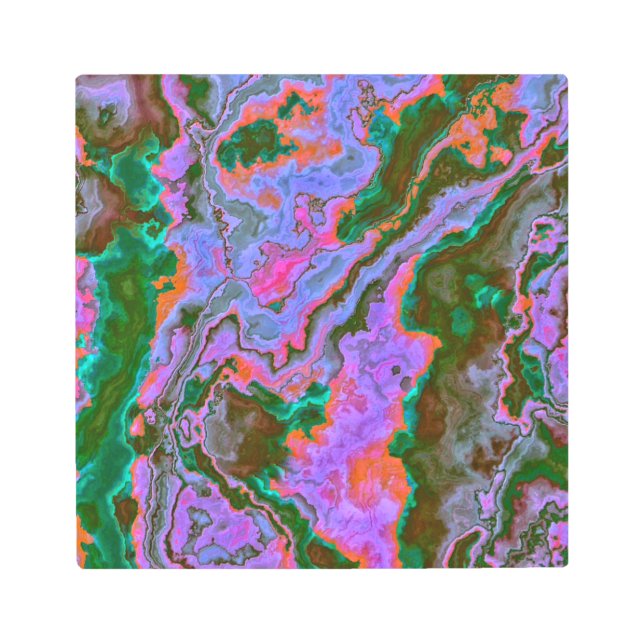 Sour Marble  Metal Print (Front)