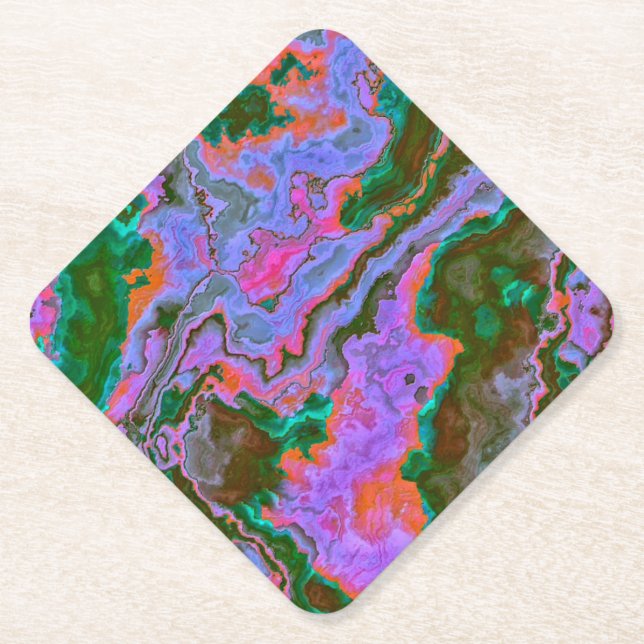 Sour Marble   Paper Coaster (Front)